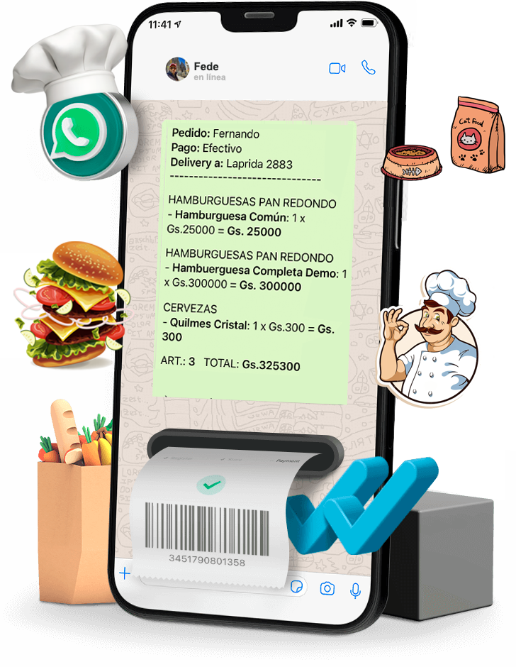 Recibe pedidos por Whatsapp sin pagar comisiones